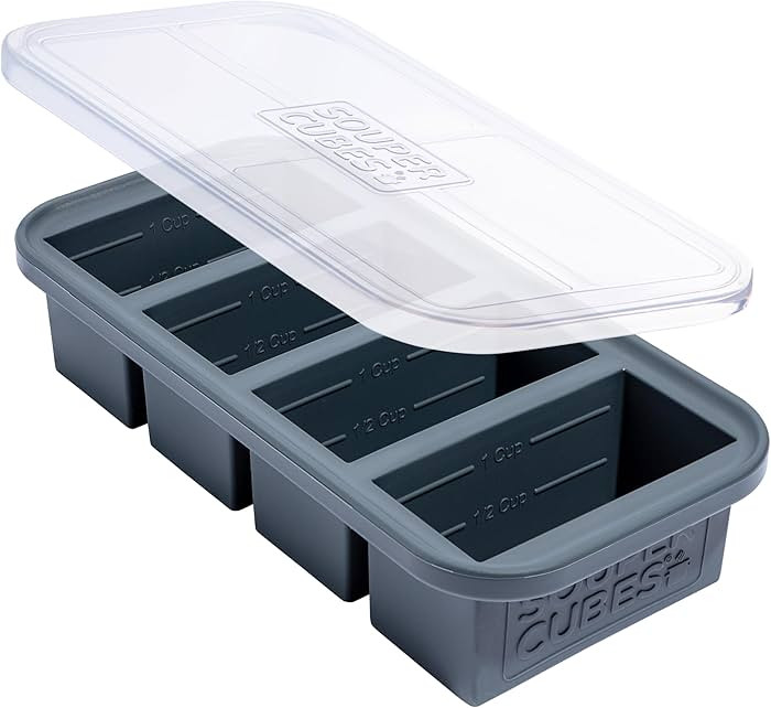 Souper Cubes 1 Cup Silicone Freezer Molds - Soup Cubes Perfect for Storing Broth, Rice, Leftovers... | Amazon (US)