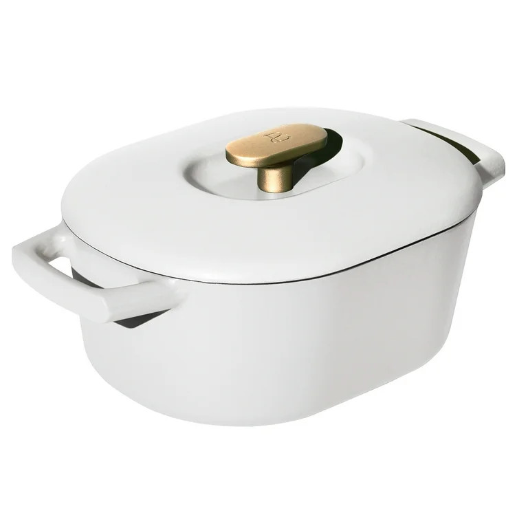 Beautiful 6QT Enamel Dutch Oven, White Icing by Drew Barrymore - Walmart.com | Walmart (US)