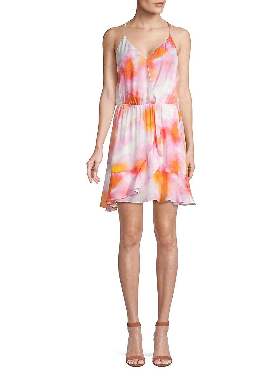 Parker Women's Kesha Tie-Dye Silk-Blend Mini Dress - Sunset Tie Dye - Size XL | Saks Fifth Avenue OFF 5TH
