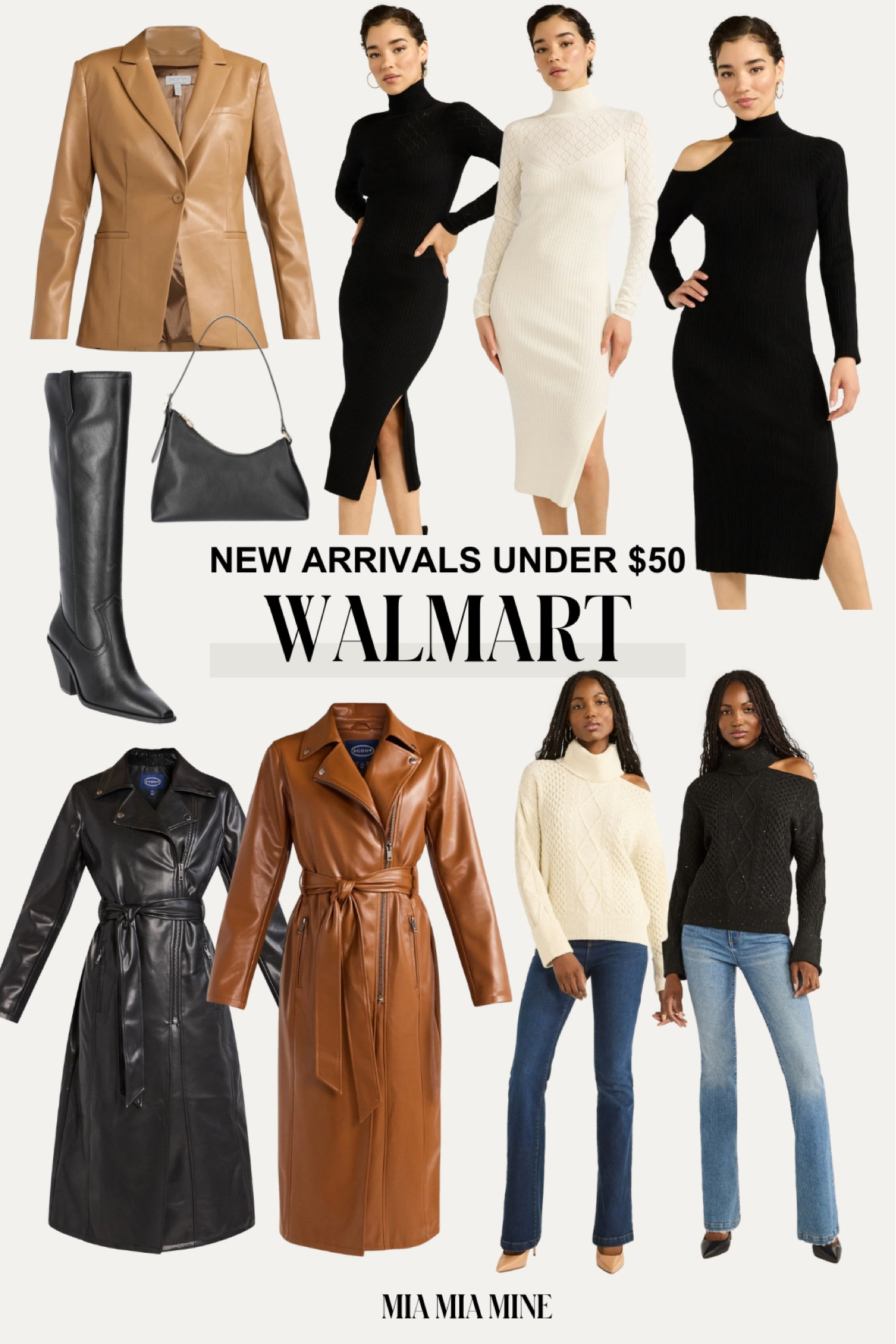 Walmart new fall arrivals @walmartfashion #walmartpartner #walmartfashion
Affordable fall outfits from
Walmart
Scoop faux leather trench coat
Sofia jeans sweater dress
Sofia jeans cutout dress
Sofia jeans faux leather blazer
