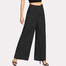 Polka Dot Wide Leg Pants | SHEIN