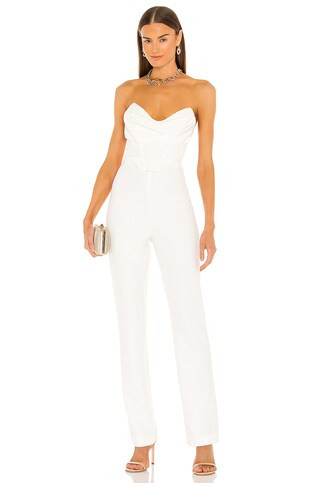 NBD Conner Jumpsuit in White from Revolve.com | Revolve Clothing (Global)