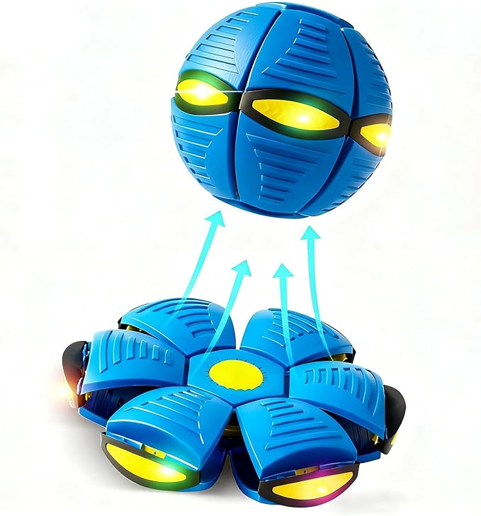 2026 New Children's Bouncing Ball with LED Lights, Magic MetaBall, Magic Flying Saucer, Bouncy Ba... | Amazon (US)