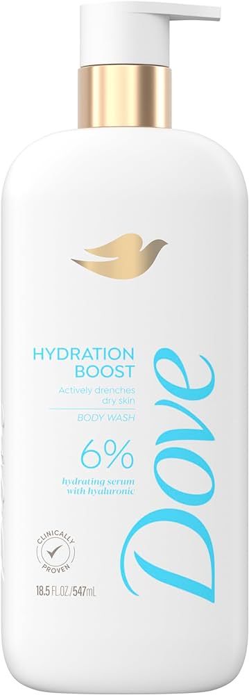 Dove Body Wash Hydration Boost Actively drenches dry skin 6% hydration serum with hyaluronic 18.5... | Amazon (US)