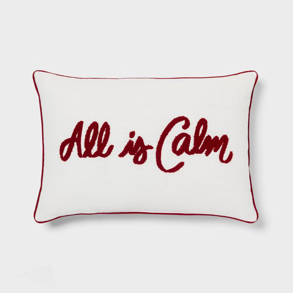 14''x20'' Oblong Holiday Decorative Pillow All is Calm - Threshold™ | Target