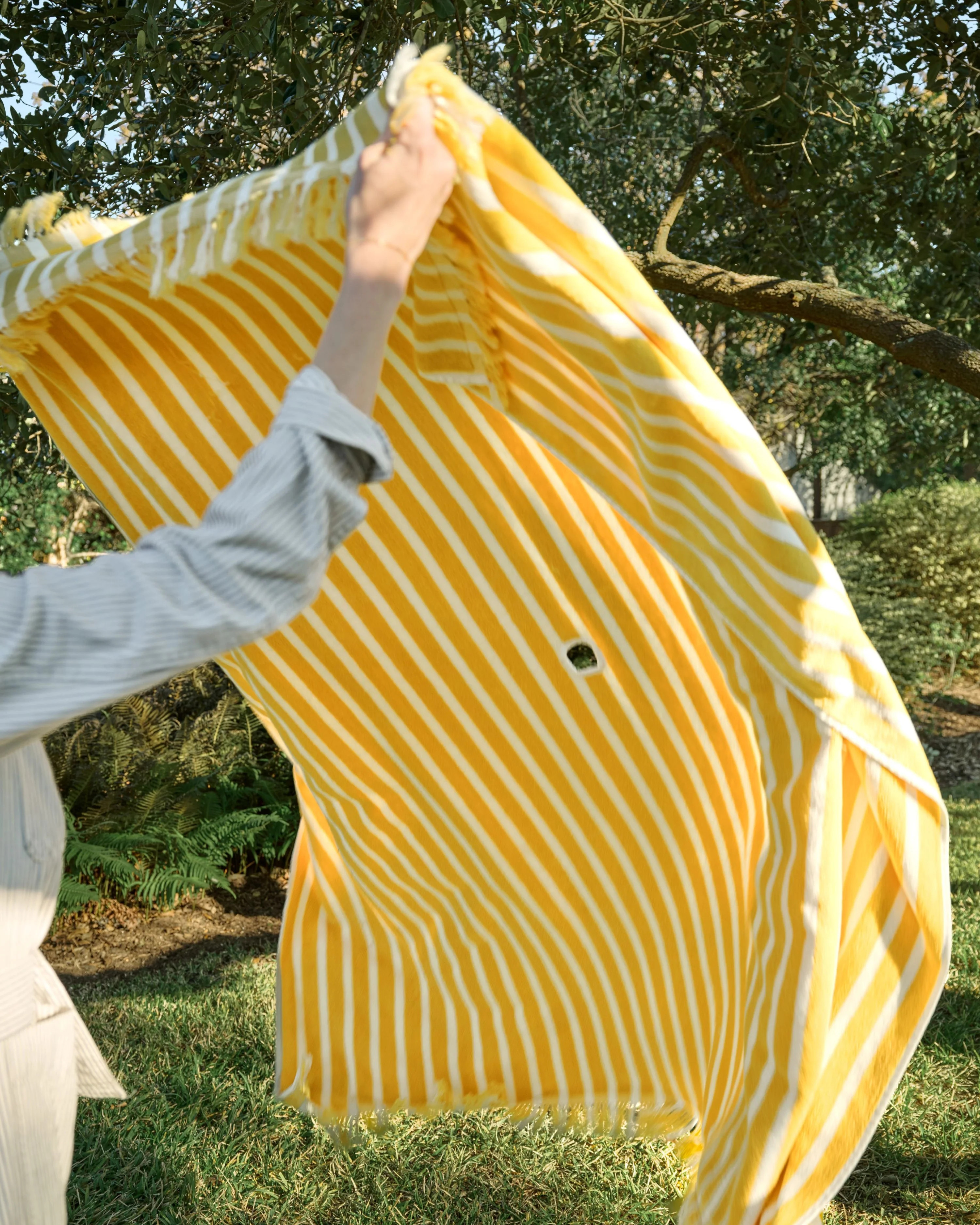 Striped Beach & Picnic Blanket \u2013 Monaco Mimosa Outdoor Blanket | Magnolia