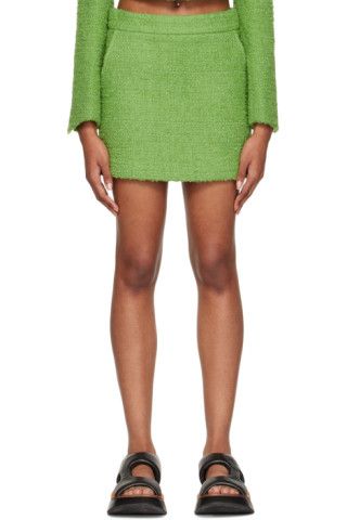 Green Pocket Miniskirt | SSENSE