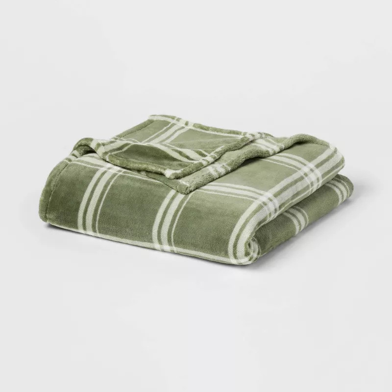 Holiday Print Microplush Bed Blanket - Threshold™ | Target