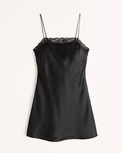 Lace Slip Mini Dress | Abercrombie & Fitch (US)
