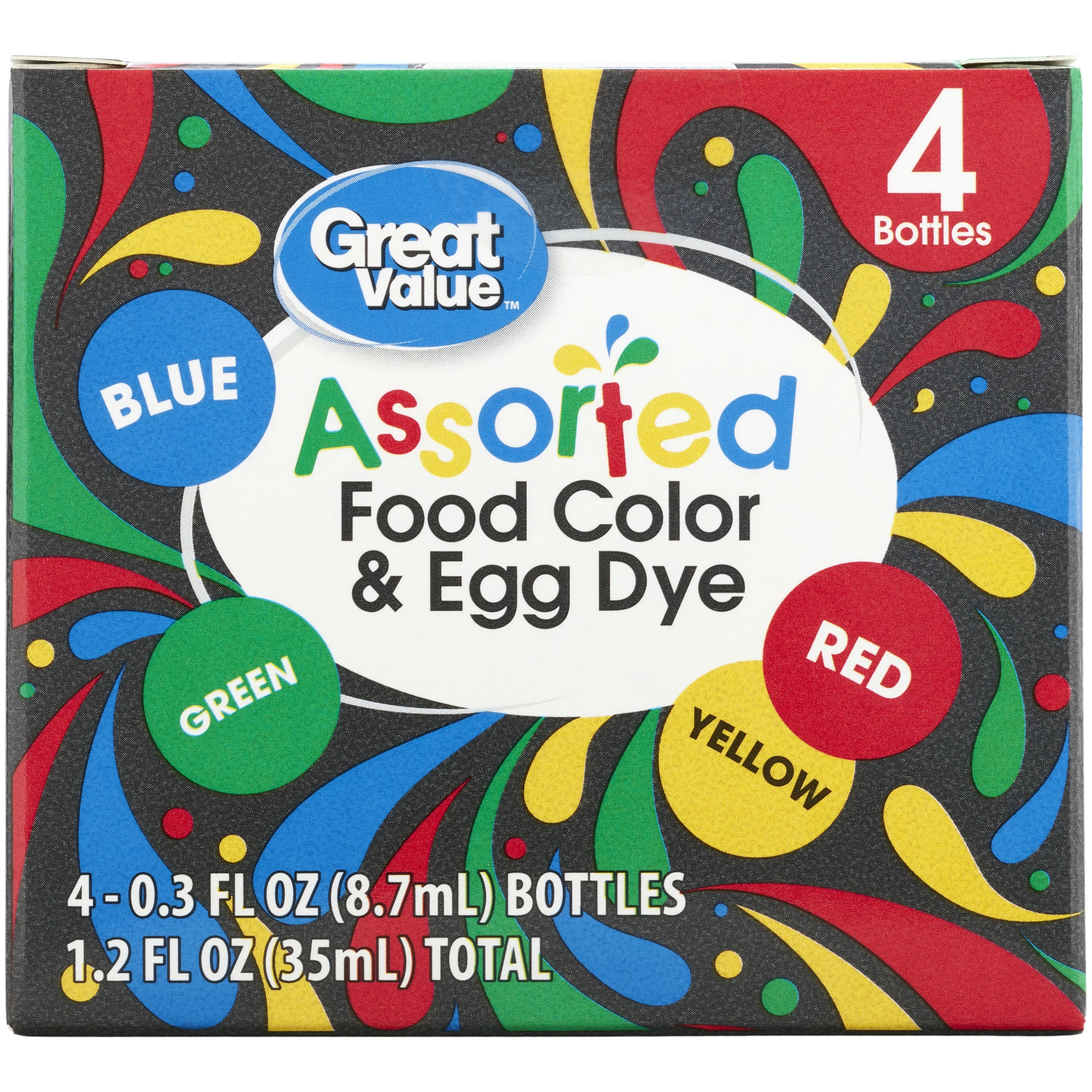 Wilton Great Value Assorted Food Color and Egg Dye, 1.2 oz. | Walmart (US)