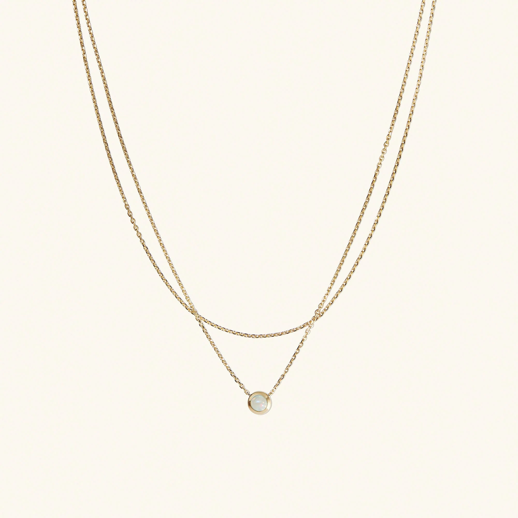Layered Opal Necklace | Mejuri Fine Crew