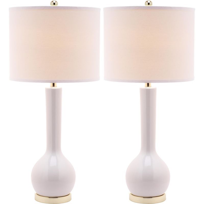 Mae Long Neck Ceramic Table Lamp (Set of 2)  - Safavieh | Target