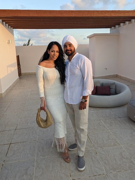 Happy birthday to our favorite guy @realtor_chadha We love you! 🤍🫶🏼 Since this year looks quite different with two kids, sleep deprevation and living in sweatpants here’s a throwback to last years epic birthday celebration @excellenceplayamujeres #birthday #vacationmode 

vacation mode
vacation outfit
vacation style
resort wear
resort outfit
fashionable couple
straw bag
white dress
white sweater dress 
bachelorette dress 
clutch

#LTKtravel #LTKfamily #LTKSeasonal