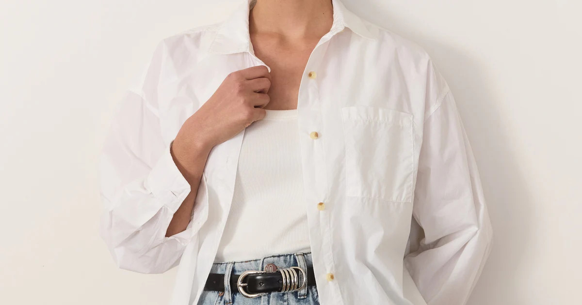 Cali Poplin Oversized Shirt | Marine Layer