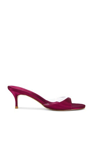 Capri Slipper in Wine Satin | Revolve Clothing (Global)
