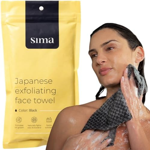 Exfoliating Washcloth Face & Body Scrub Towel - Japanese Exfoliating Towel with Hexagon Fibers, B... | Amazon (US)