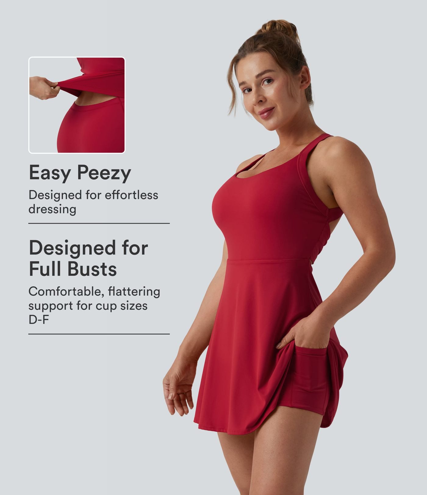 Women\u2019s SoftlyZero\u2122 Airy Backless Twisted Cool Touch Dance Active Dress-Easy Peezy Edit... | HALARA