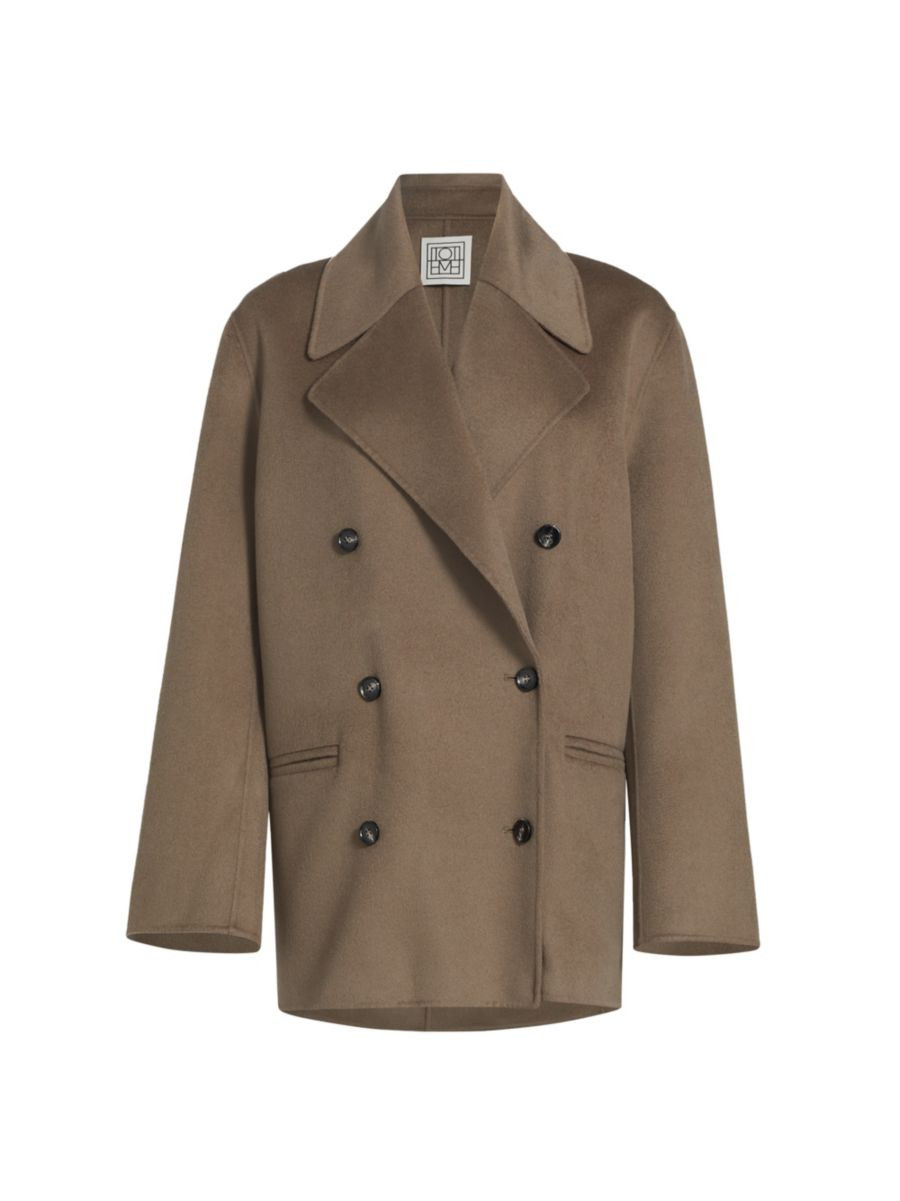 Wool Doublé Short Peacoat | Saks Fifth Avenue