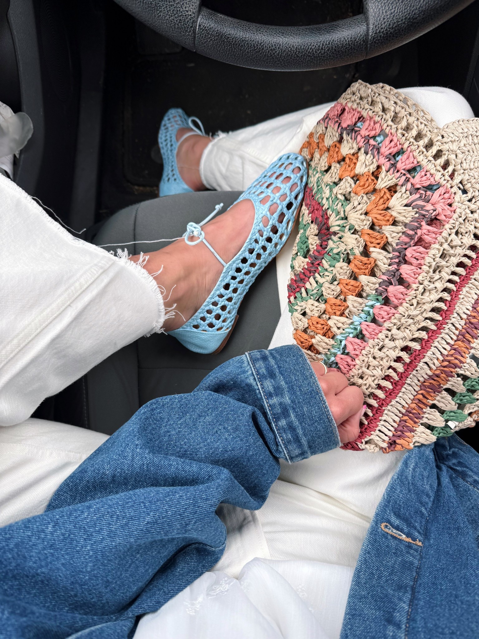 Cutie flats & bag 🩵🍊