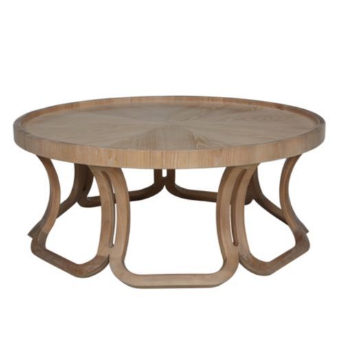 Cavala Round Wood Coffee Table | Ballard Designs, Inc.