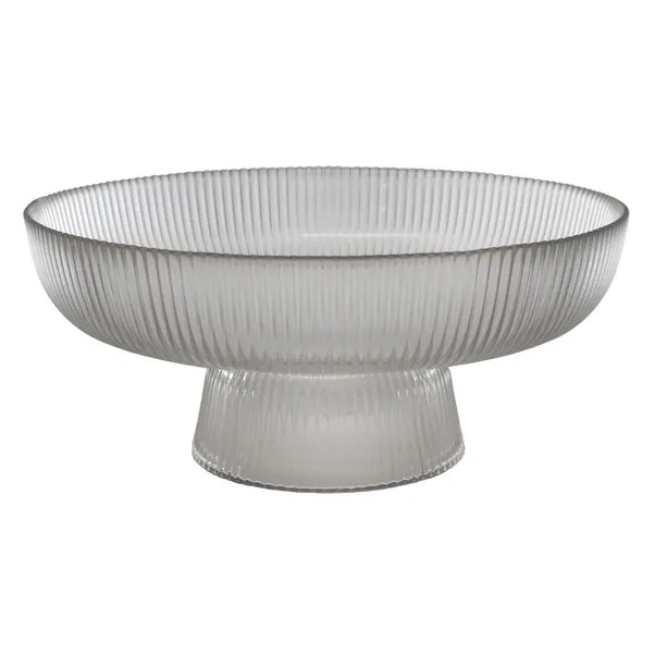 Ribbed Glass Serve Bowl | Dunelm (migrated)