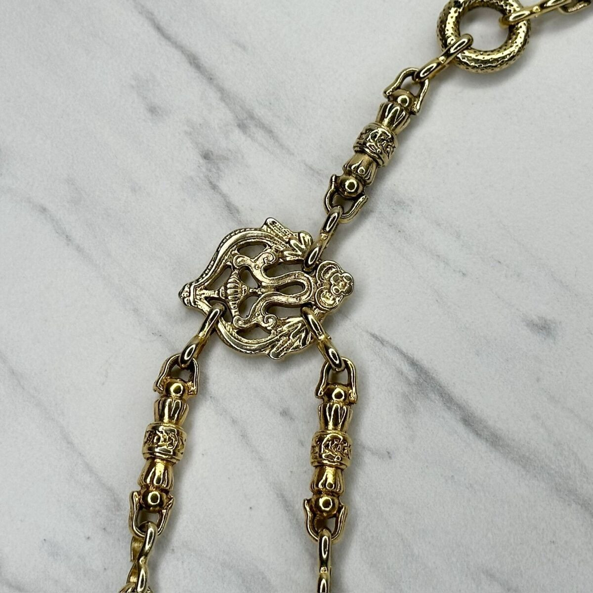 The Limited Vintage Draped Gold Tone Belly Body Chain Link Belt OS One Size | eBay US