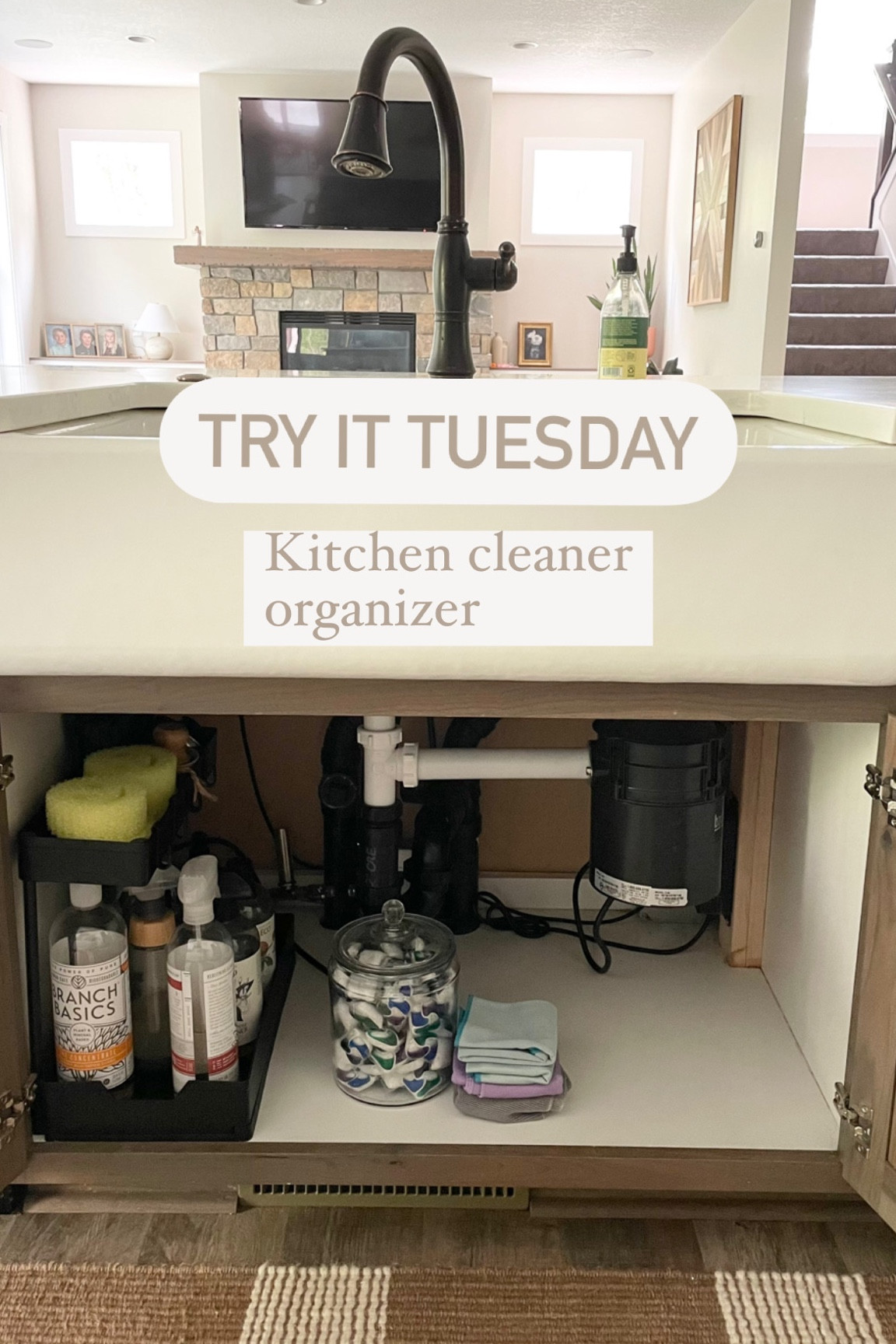  Zyerch 2 Pack Under Sink Organizer,Metal Pull Out Kitchen  Cabinet Organizer with Sliding Drawer,Sturdy Multi-Functional for Bathroom  Organization,Black