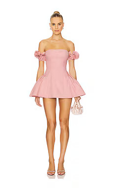 Nana Jacqueline Flora Dress in Pink from Revolve.com | Revolve Clothing (Global)