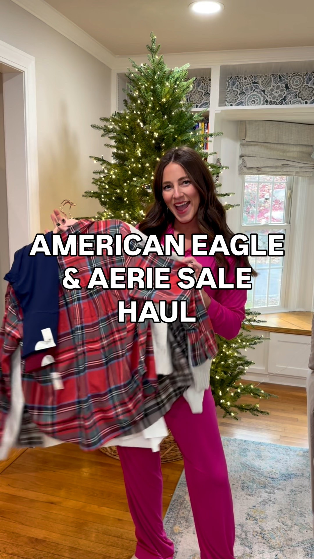 AMERICAN EAGLE & AERIE SALE HAUL! 40% off (almost) everything at Aerie & 30-50% off everything at American Eagle! 

Sizing info:
Flannel - small 
Cat sweater - size medium 
Blue pattern sweater - size medium 
Leggings - size medium 
Long sleeve tee - small 
Maternity jeans - size medium 

#LTKSaleAlert #LTKFindsUnder50 #LTKCyberWeek