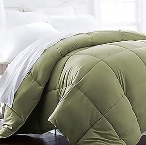 Beckham Luxury Linens 1600 Series Lightweight Goose Down Alternative Comforter Twin/Twin XL/Olive | Amazon (US)