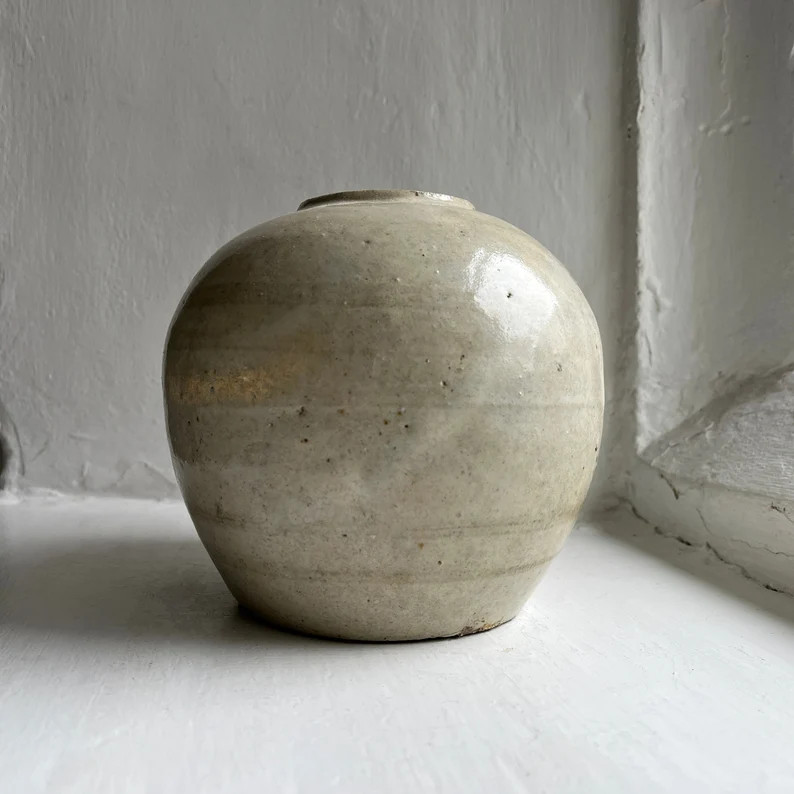 Large English Antique Earthenware Ginger Jar | Etsy | Etsy (US)