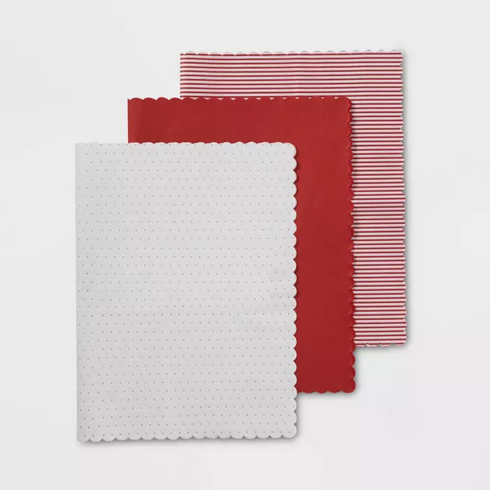 Red Scallop Gift Tissue 25ct - Sugar Paper™ | Target