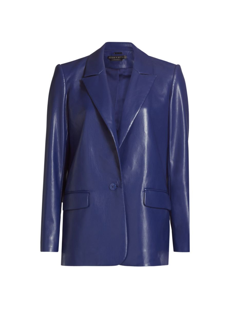 Denny Vegan Leather Blazer | Saks Fifth Avenue