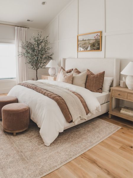@wayfair favorites! Sharing my exact Hanson bed along with some of my other favorite upholstered beds and side tables 🫶🏼 

#wayfairpartner #wayfair

Home finds, bedroom refresh, light and bright, neutral style, aesthetic home, Wayfair, upholstered bed, furniture favorites, end table, Wayfair partner, creamy whites, neutral wood tones, pops of pink, end table, shop the look!

#LTKStyleTip #LTKSeasonal #LTKHome