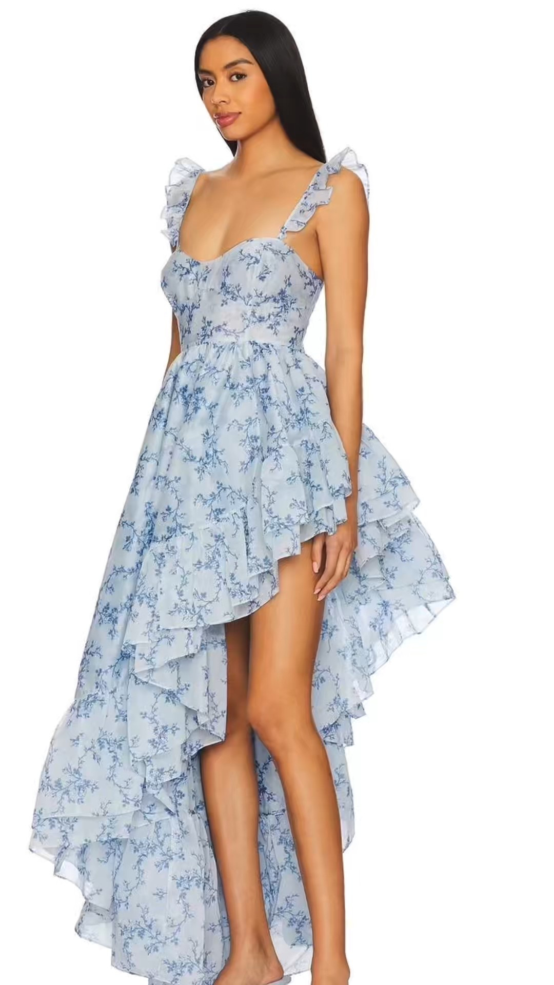 This Selkie x Revolve Legs for Days Dress in Powder Room is pure romantic movement. The lace-up bodice creates a soft, sculpted fit, while the ruffled straps and asymmetrical hem give it that signature Selkie drama. Fully lined with a hidden back zip, it feels polished but still dreamy. The high-low silhouette shows just enough leg while flowing beautifully when you walk. Originally $399 and now deeply marked down — Selkie inventory is always limited, and this is one of those once-it’s-gone pieces.

#LTKootd #LTKWedding #LTKSaleAlert