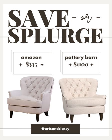 Are you tired of your uncomfortable chair? Treat yourself to the perfect mix of luxury and savings with this amazing Amazon tufted chair find! Enjoy the look and feel of luxury without breaking the bank - this chair can be yours for only $335, saving you BIG versus the Pottery Barn version for $1100! Upgrade your living space with this stylish piece of furniture and feel the difference a good chair can make. Get yours today!

#dealalert #amazon #savings #furniture #luxuryonabudget #tuftedchair #furnituregoals #amazonfurniture #classyhomes

#LTKstyletip #LTKhome #LTKsalealert
