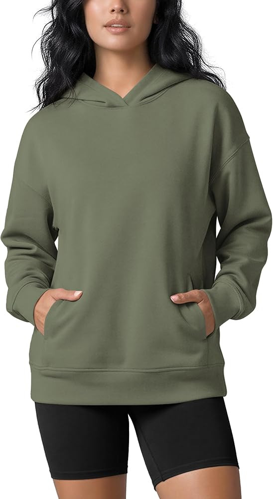 ODODOS Women's Modal Soft Oversized Hoodies Long Sleeve Hooded Sweatshirts Pullover Top with Kang... | Amazon (US)