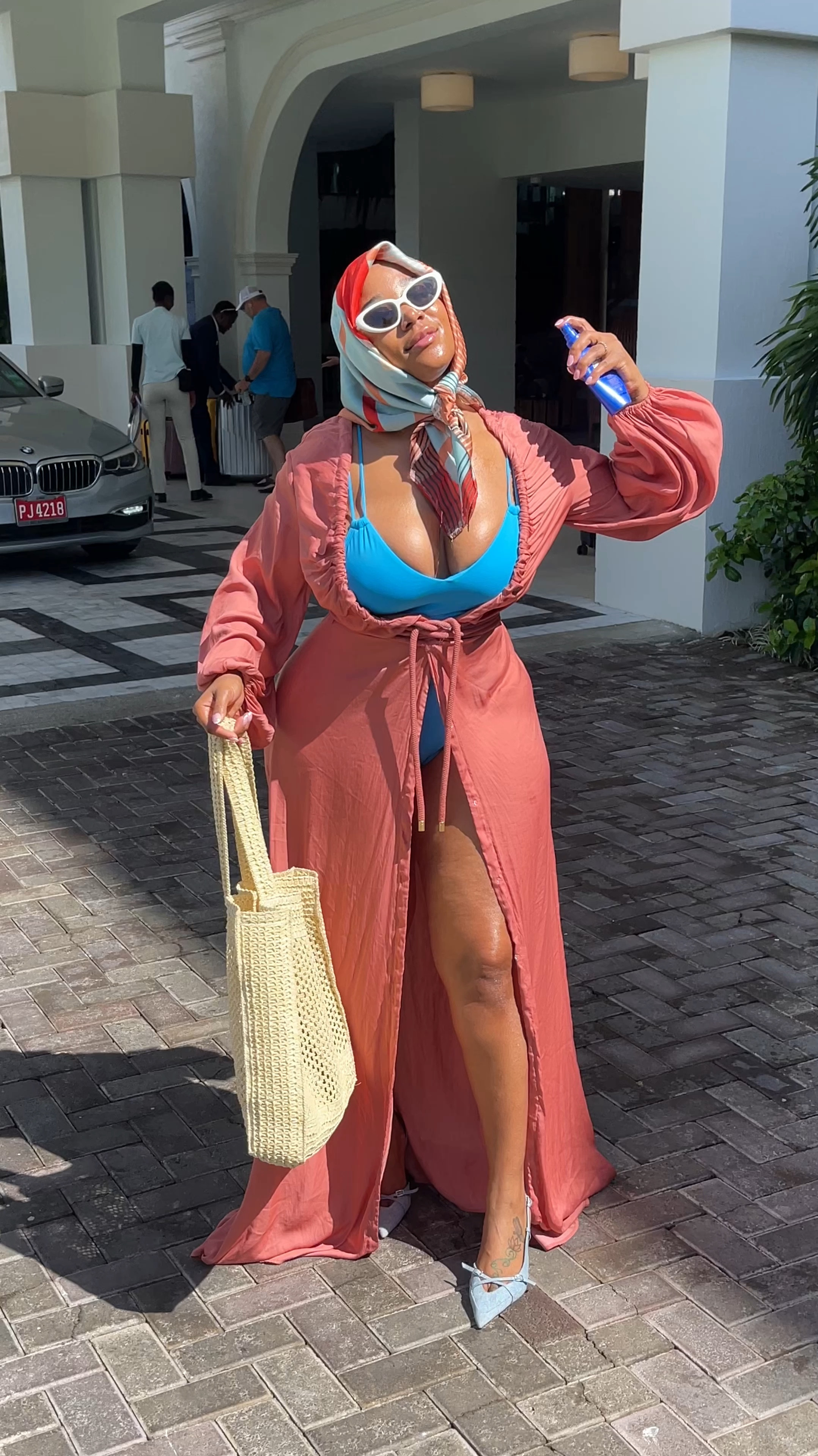 Sunscreen on the go! Thank you @shiseido

Scarf @fenoel 
Dress/coverup @andreaiyamah 
Swim and glasses @target 
Shoes @zara 

I’ll link what I can 🤍

#LTKGiftGuide