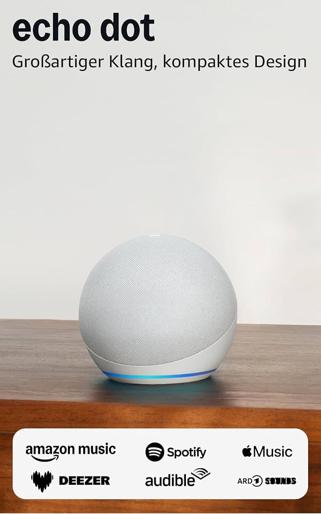 Echo Dot (Neueste Generation) | Smarter WLAN- und Bluetooth-Lautsprecher und gigantischem, sattem... | Amazon (DE)