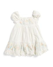 Infant Girls Embroidered Bunny Bodice Dress | TJ Maxx
