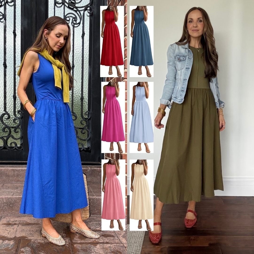 Under $50 @amazon dress comes in so many colors! Perfect to wear alone or add layers! 

#LTKootd