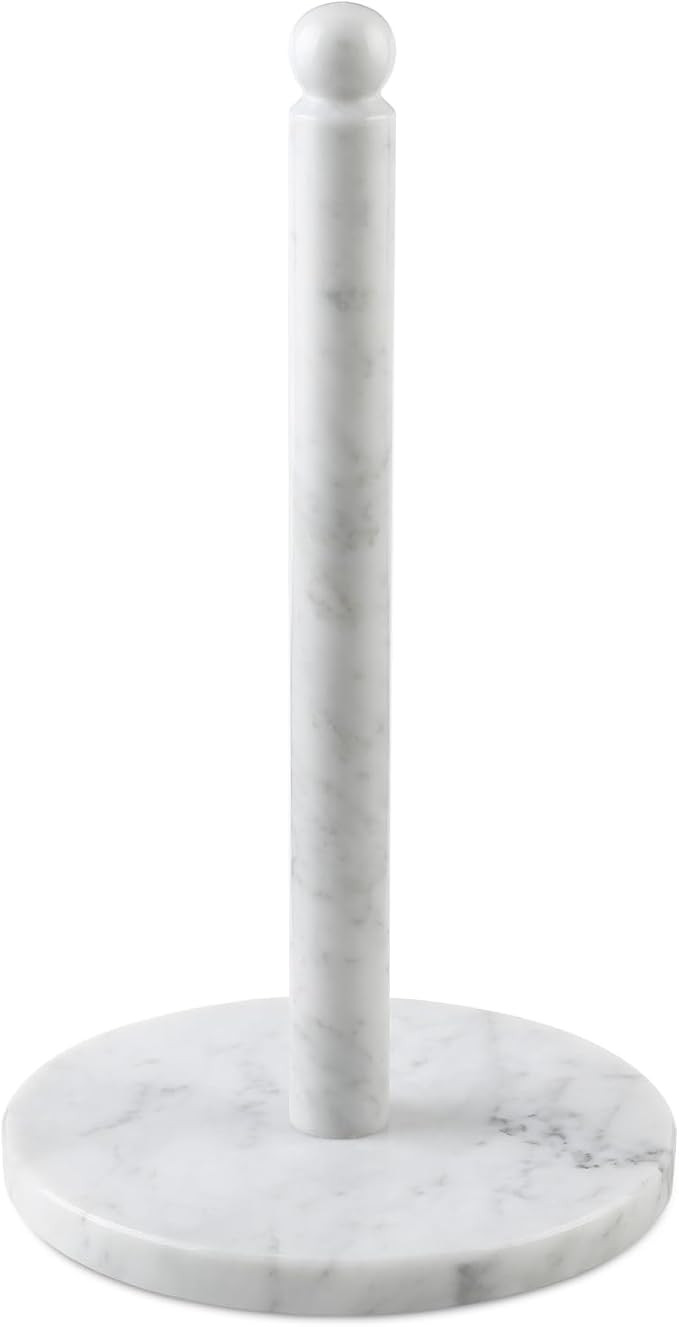 Amazon.com - Koville Italian Marble Paper Towel Holder Countertop, Carrara Stone Paper Towel Hold... | Amazon (US)
