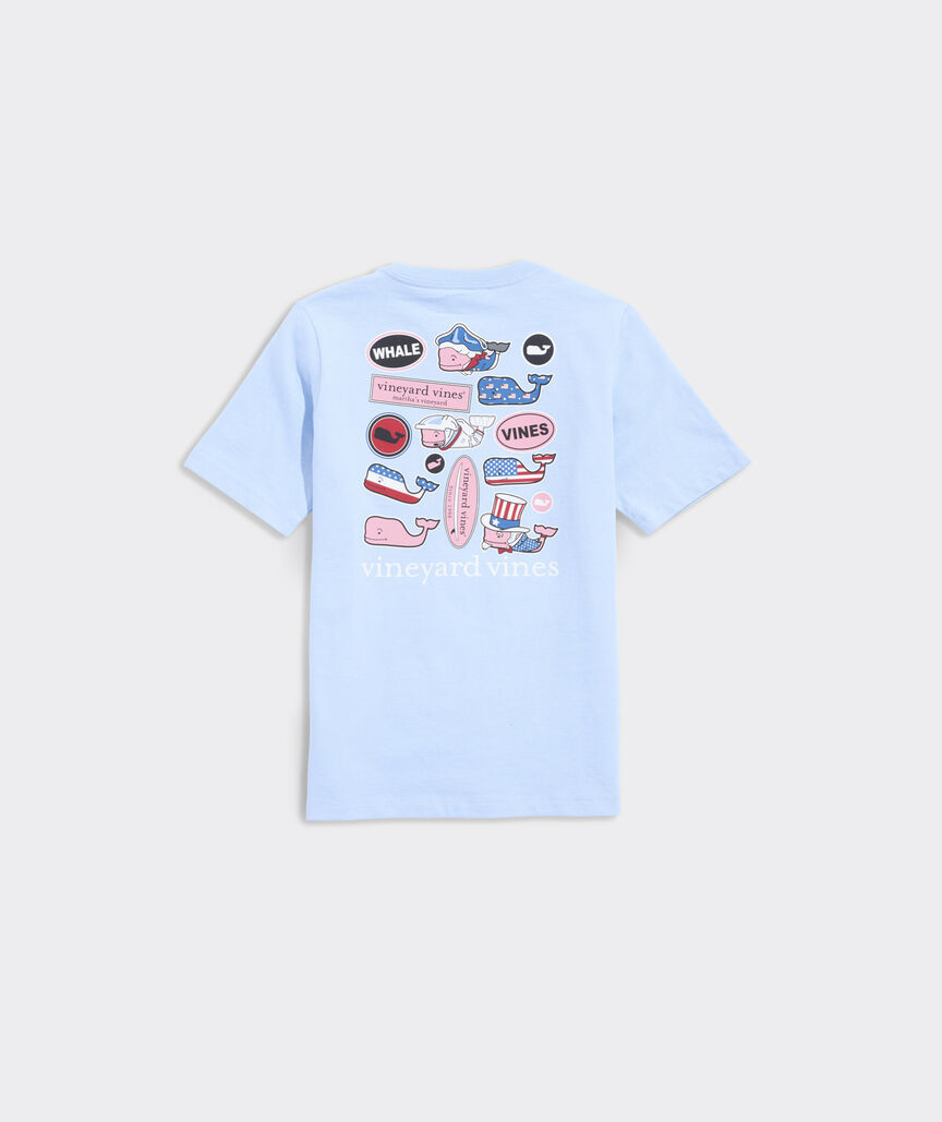 Boys' Multi USA Sticker Short-Sleeve Pocket Tee | vineyard vines