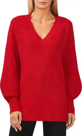V-Neck Tunic Sweater | Nordstrom