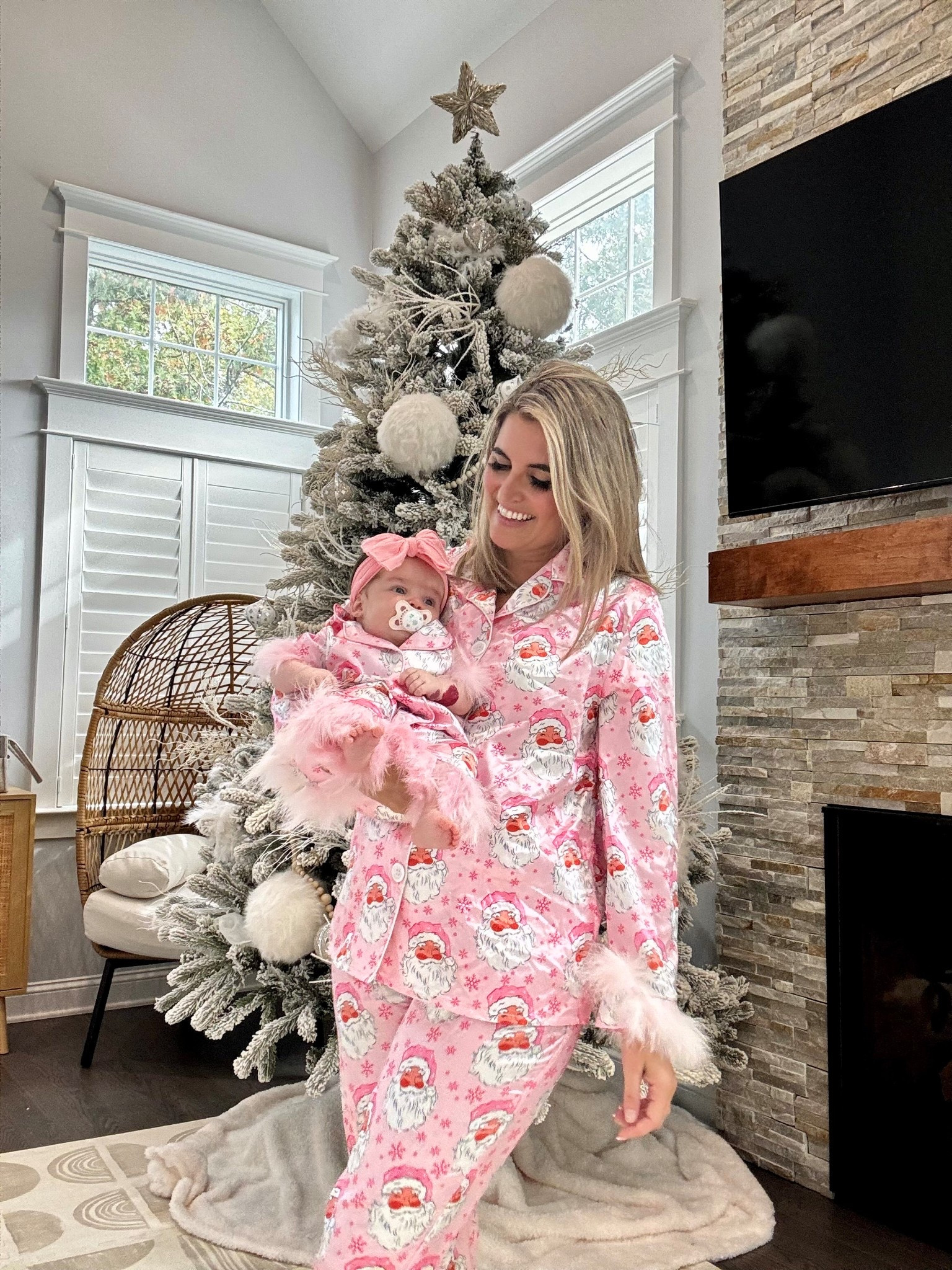 Matching Outfits & Christmas Decor🎄🎅🏻🎀

Mommy and me, Christmas  pjs, Norfolk pine garland, stair garland, Christmas bells, Christmas bows, Christmas, family photo outfits, baby’s first Christmas, Christmas pajamas, family matching, pink feather pajamas, pink Santa, pink Santa pajamas, mom and daughter outfits, chromas decor, baby outfit, baby girl outfit, baby girl Christmas, Christmas tree, oversized ornaments, Christmas ornaments, thanksgiving outfit 

#LTKHoliday #LTKBaby #LTKSaleAlert