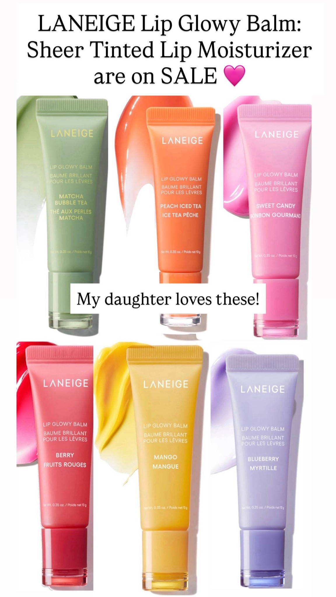 LANEIGE Lip Glowy Balm: Sheer Tinted Lip Moisturizer with Shea Butter, for Hydrating are on sale 

#LTKBeauty