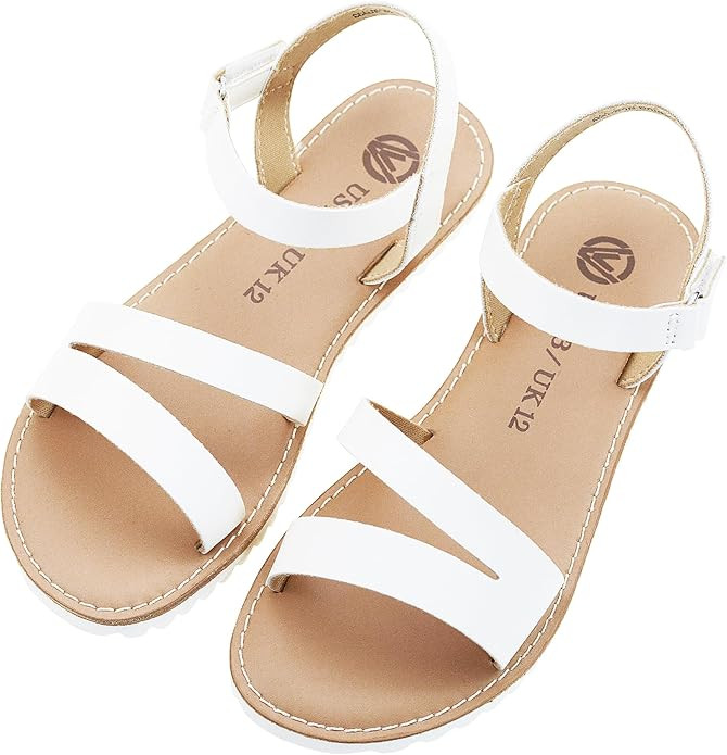 Girls Sandals Open Toe Strappy Summer Shoes Dress Sandals for Girls | Amazon (US)
