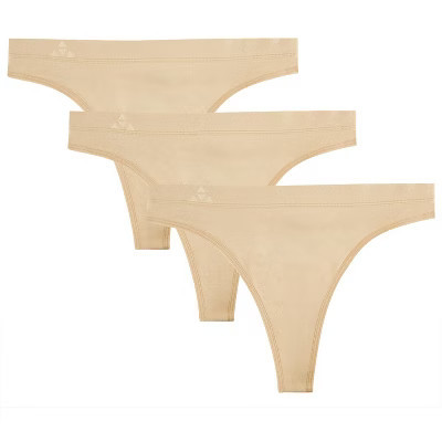 Balanced Tech Women's Seamless Thong 3 Pack - Nude - Large | Target