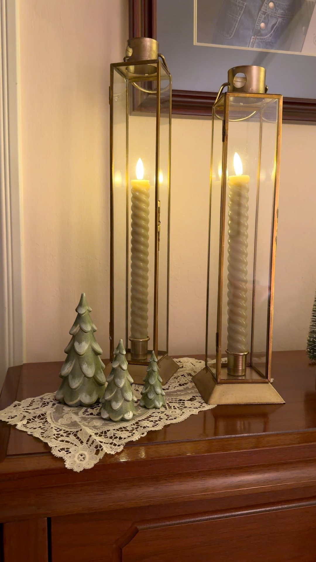 Aren’t these candles and holders gorgeous! I love the warm glow! What a wonderful addition to a table or a console. I have mine sitting on our piano  

#LTKHome