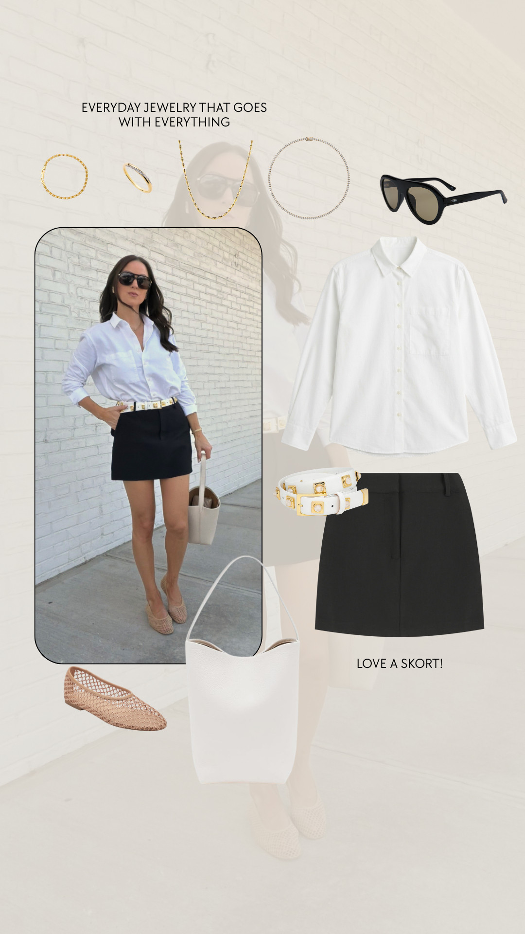 Classics never fail!

White shirt and skort outfit, casual outfit idea, elevated style, spring summer look 

 #LTKgrwm #LTKootd #LTKOver40